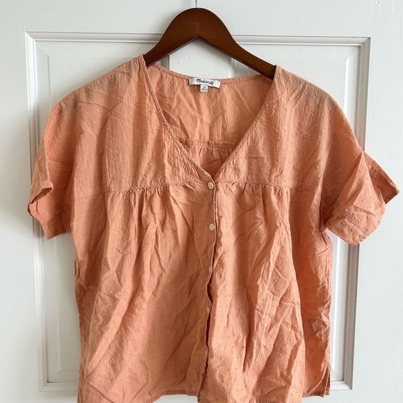 Madewell rhyme swiss dot button down blouse size XS - Picture 4 of 8